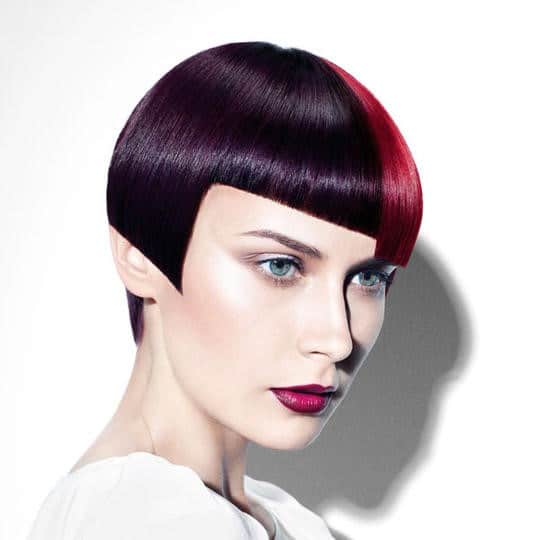 Coupe de cheveux femme géométrique