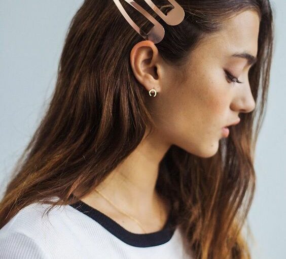 Barrettes monochromes accessoire tendance